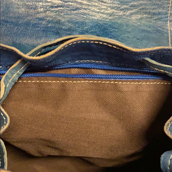 Moroccan Journey Leather Backpack - Picture 9 of 13